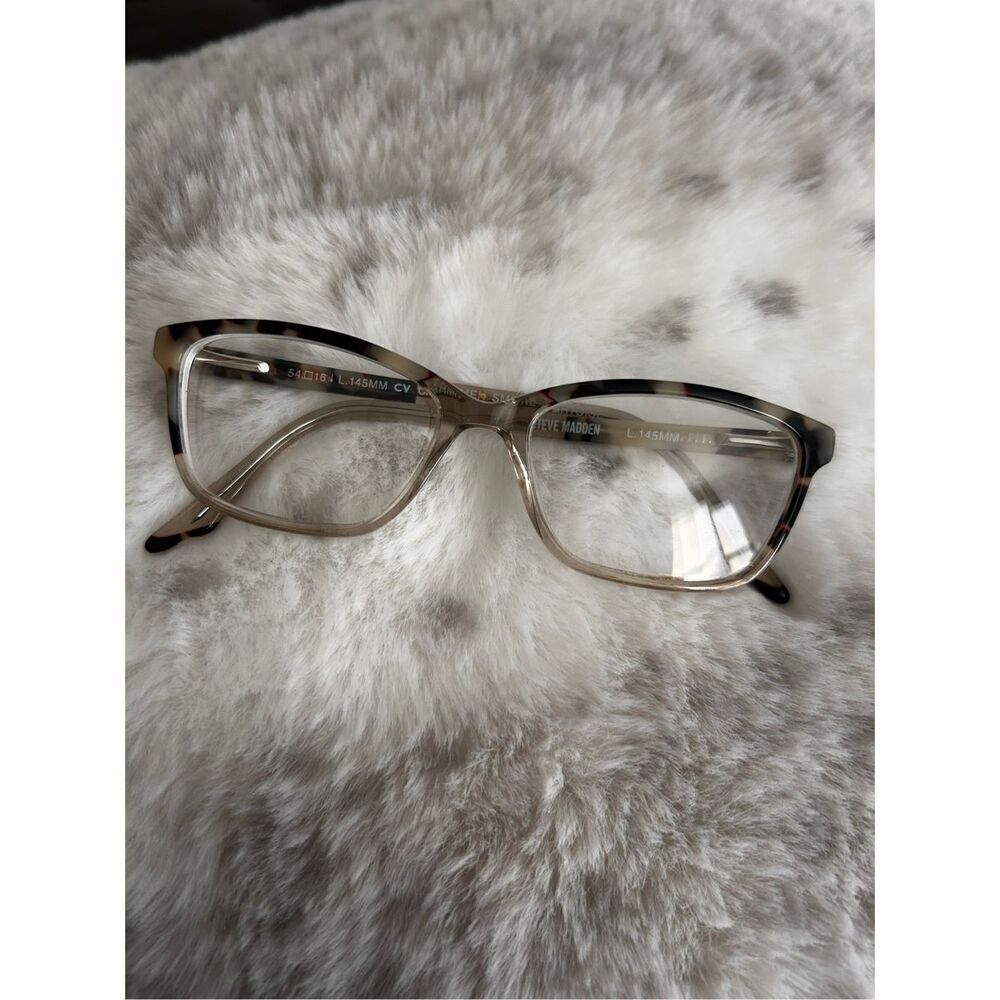 Steve Madden Carmmen Eyeglasses Frame Women's Smoke Tortoise Full Rim 5416 mm